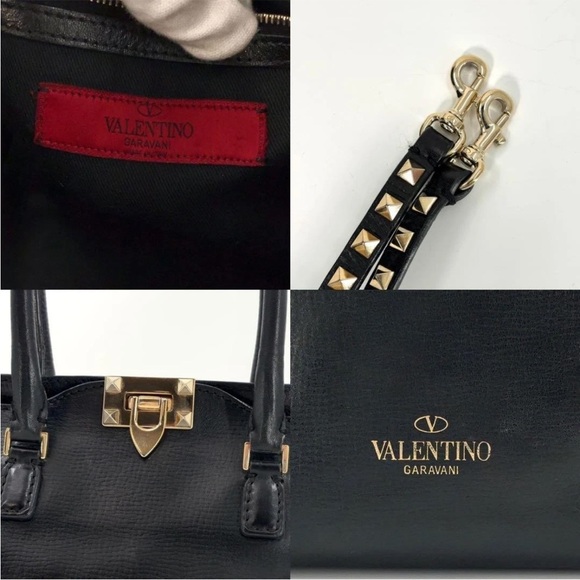 Valentino Garavani Black Studded Women's Bag - Picture 9 of 15